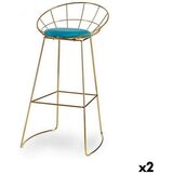  Tabure Plava zlatan Željezo 51 x 94 x 52 cm (2 kom.) | shoptok.hr
