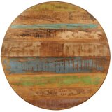 Blagovaonski stol okrugli 100x100x75 cm masivno obnovljeno drvo | shoptok.hr