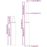  Plinski cilindar za uredsku stolicu Crna 355-540 mm Željezo | shoptok.hr