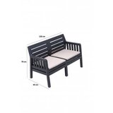 Hanah home baštenski dvosed lara ikili koltuk anthracite | ePonuda.com
