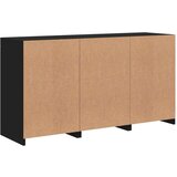 vidaXL Komoda z LED lučkami črna 123x37x67 cm | Shoptok.si