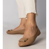 Gemre Brown women's ballet flats with rhinestones Bejla | Shoptok.si