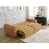Bobochic Paris Senf žuta sklopiva sofa od samta 257 cm Lucien – | shoptok.hr