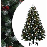  Umjetno božićno drvce zeleno s kuglicama 150 cm 150 LED lampica | shoptok.hr
