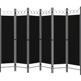 Furnova Paravan 6-delni črn 240x180 cm, (21929754) | Shoptok.si