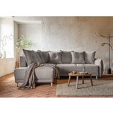Miuform Svjetlo smeđa sklopiva kutna garnitura od samta (s lijevim kutom) Lazy Lukka – | shoptok.hr