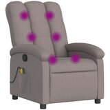 Maison Chic masažni naslanjač - Relax naslanjač taupe blago, (22134430) | Shoptok.si