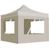  Sklopivi šator za zabave sa zidovima aluminijski 2 x 2 m krem | shoptok.hr