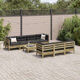  8-dijelni set vrtnih sofa s jastucima od impregnirane borovine | shoptok.hr