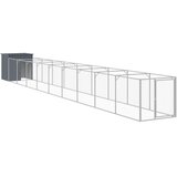  Kućica za pse s igralištem antracit 110 x 1017 x 110 cm čelična | shoptok.hr