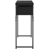 vidaXL konzolnamizica črni hrast 75x30x75cm konstruiran les | Shoptok.si