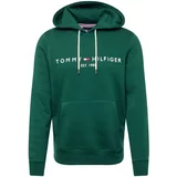 Tommy Hilfiger Sweater majica morsko plava / tamno zelena / crvena / bijela