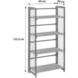 Lesnina-XXXL zložljiv regal klapp, črna, barva hrasta | Shoptok.si