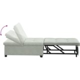 SOFA Krevet 3-u-1 Izvlačenje Svjetlosiva Baršun | shoptok.hr