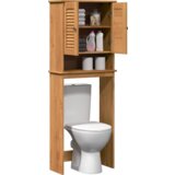 vidaXL Kabineta za stranišče s polico medeno rjava 60 x 27 x 161 cm | Shoptok.si