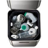 Joseph Joseph Jeklen koš za smeti za ločevanje odpadkov v srebrni barvi 40 l Totem Compact – | Shoptok.si