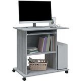 vidaXL Računalniška miza siva sonoma 80x50x75 cm konstruiran les | Shoptok.si