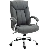  Uredska okretna stolica ergonomska s naslonom za glavu i ruke najlon siva 65x78x110-118 cm | shoptok.hr