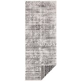NORTHRUGS Črno-krem zunanja preproga Biri, 80 x 350 cm Cene