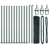 Euro Ograda sa 13 Flanšastih Stupova 0.8x25 m Galvanizirani Čelik | shoptok.hr