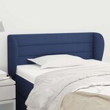  Vzglavje z ušesi modro 83x23x78/88 cm blago Cene
