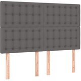  s oprugama i madracem sivi 140x200 cm od umjetne kože | shoptok.hr