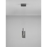 Nova Luce Svetlo siva kovinska LED zatemnitvena viseča svetilka Totem – | Shoptok.si