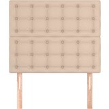  Posteljno vzglavje 2 kosa kapučino 90x5x78/88 cm umetno usnje, (20933299) | Shoptok.si