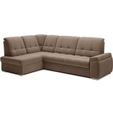 ELTAP Rjava žametna raztegljiva/s prostorom za shranjevanje kotna sedežna garnitura (levi kot/v obliki črke L) Sado – | Shoptok.si