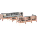 vidaXL 8-dijelni set vrtnih sofa s jastucima masivno drvo duglazije | shoptok.hr