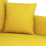  3-dijelni set sofa s jastucima svjetložuti od tkanine | shoptok.hr