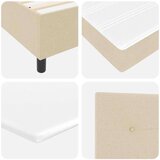 Box spring krevet s madracem Krema 200 x 200 cm tkanina | shoptok.hr