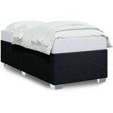 vidaXL Posteljni okvir črn 90x200 cm blago | Shoptok.si