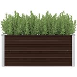 vidaXL Visoka greda rjava 100x40x45 cm pocinkano jeklo, (20748515) Cene