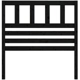  Uzglavlje za krevet crno 81 x 4 x 100 cm od masivne borovine | shoptok.hr