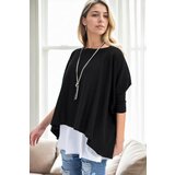 Dewberry 81734 Knitwear Womens Poncho-BLACK Cijene