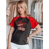 DStreet T-shirt damski z efektem 3D CEKINKA czarny | ePonuda.com