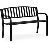 Multi Garden Metalna baštenska klupa 120×50 cm sa naslonom, crna - Cene