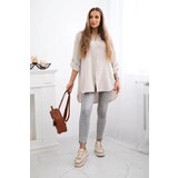 Kesi Włoski Cotton muslin shirt beige | shoptok.hr