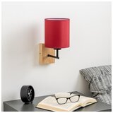 Brilagi - Zidna lampa NUBILA WOOD 1xE27/25W/230V hrast/pompejska crvena | Eponuda.com
