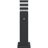  Vanjska podne svjetiljke sa senzorom crne 50 cm aluminijske | shoptok.hr