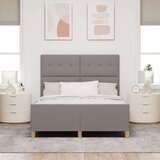  Konstrukcija postelje z vzglavjem Taupe 140 x 200 cm blago, (5000142062) | Shoptok.si