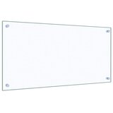  Kuhinjske zaštite od prskanja 2 kom prozirne 80x40 cm staklene | shoptok.hr