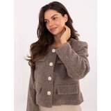 RUE PARIS Jacket-IT-KR-FL9586.64-dark beige | Shoptok.si