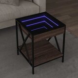  Stolić s beskonačnim LED svjetlima boja hrasta 40x40x49 cm | Eponuda.ba