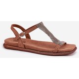 ARTIKER Flat Elegant Women's Sandals With Crystals | ePonuda.com