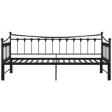 vidaXL Okvir za krevet na razvlačenje crni metalni 90 x 200 cm | shoptok.hr