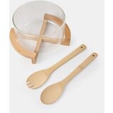 Sinsay Zdjelica za salatu s priborom i bambus postoljem | shoptok.hr