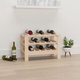  Stalak za vino 61,5x30x42 cm od masivne borovine | shoptok.hr