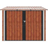  Drvarnica za bicikle 3 pcs Smeđa 216 x 207 x 158 cm Metal | Eponuda.com